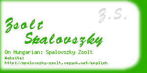 zsolt spalovszky business card